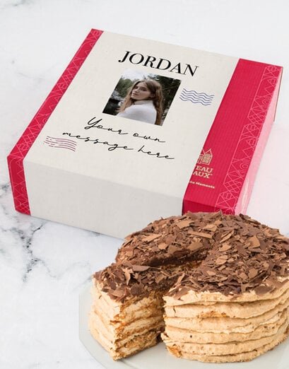 Personalised Chateau Gateau Postcard Cake