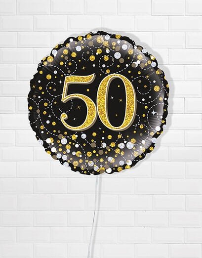 Sparkling Fiftieth Birthday Balloon - Product image