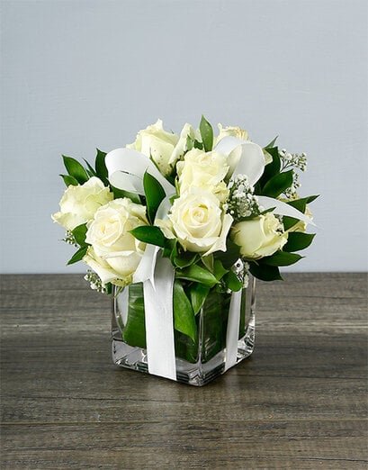 Small White Rose Surprise