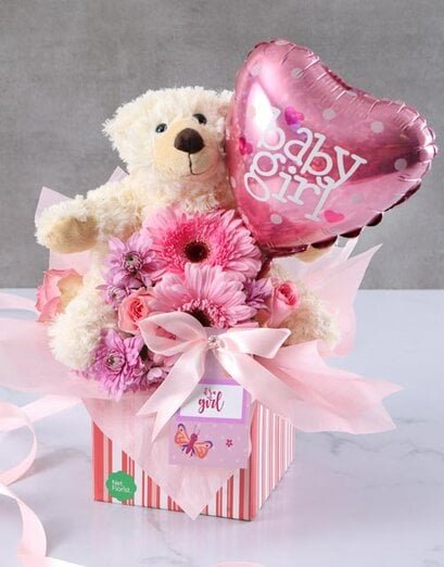 Baby Girl Floral Gift Box - Product image