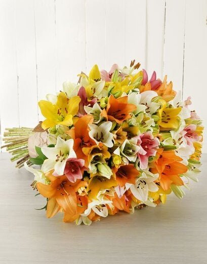 Mixed Asiflorum Lily Supreme Bouquet - Product image