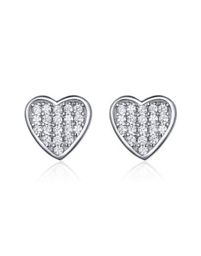 Heartfelt Sparkle Silver Studs Gift Set - Product image