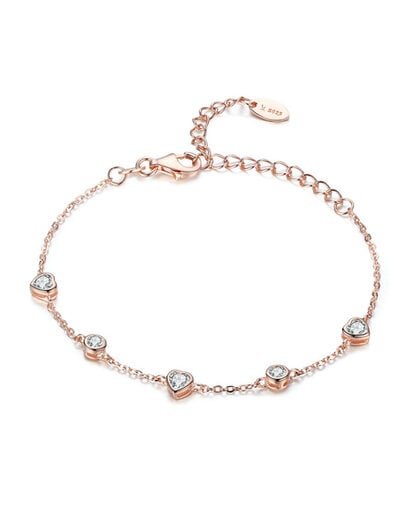 Rose Gold Hearts Bracelet - Product image