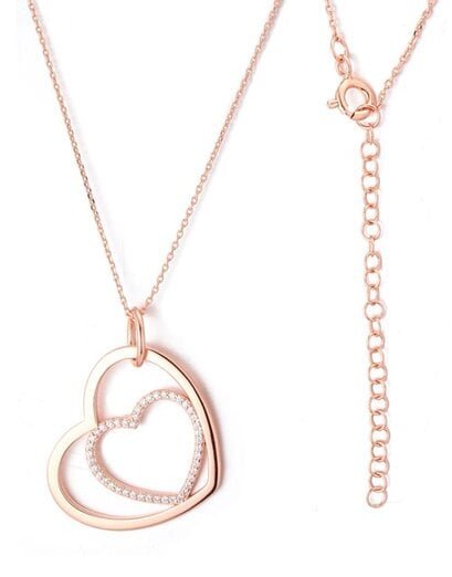 Enchanted Double Heart Rose Necklace - Product image