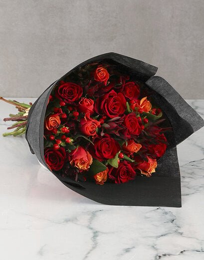 Charming Cherry Brandy Rose Bouquet - Product image