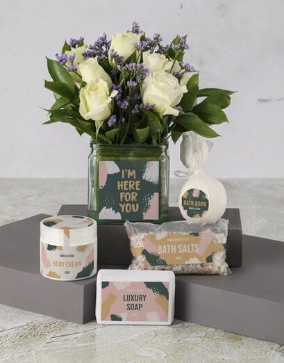 White Roses Indulgence Hamper - Product image