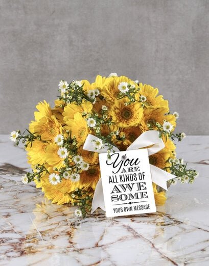 Personalised Awesome Gerbera Bouquet - Product image