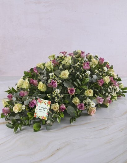 Rose Funeral Flowers Coffin Display - Product image