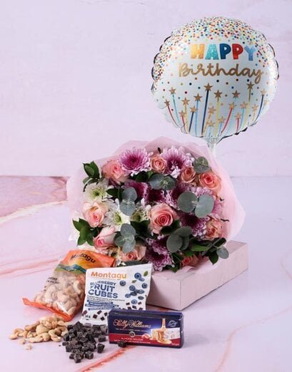 Rosey Pink Birthday Bloom Surprise