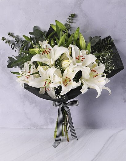 Comfort In A Lily Bouquet - Product image