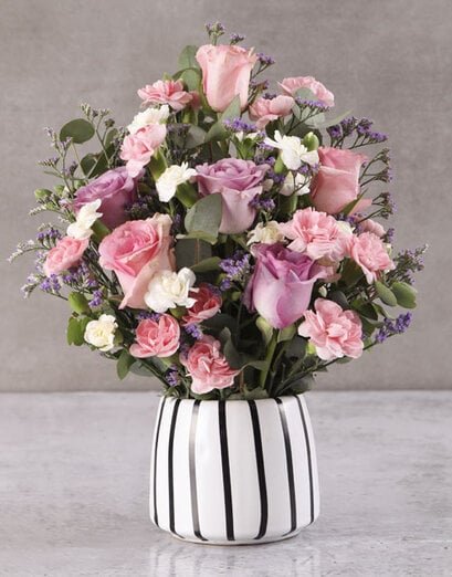 Beautiful Blush Blooms In Pot - Product image