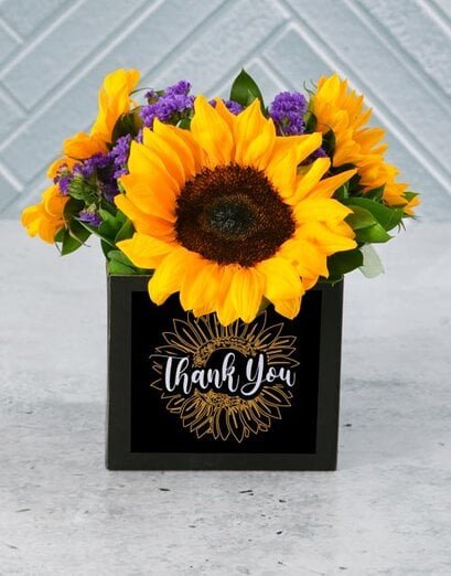 Stark Bold Sunflowers In A Box - Product image