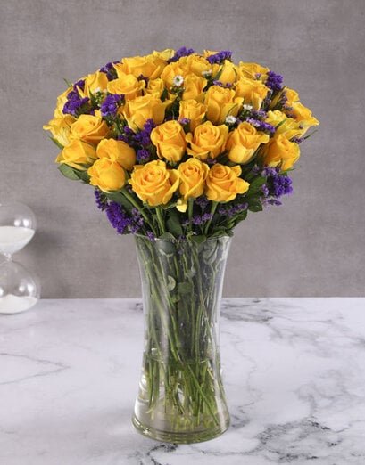 Sunshine Delight Rose Arrangement - Product image
