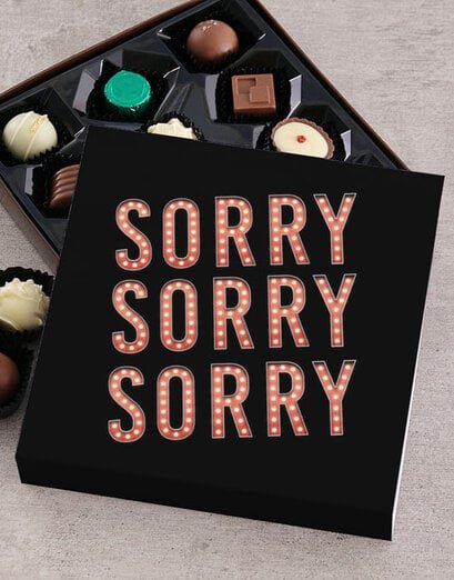 Personalised Thousand Apologies Chocolate Tray - Product image