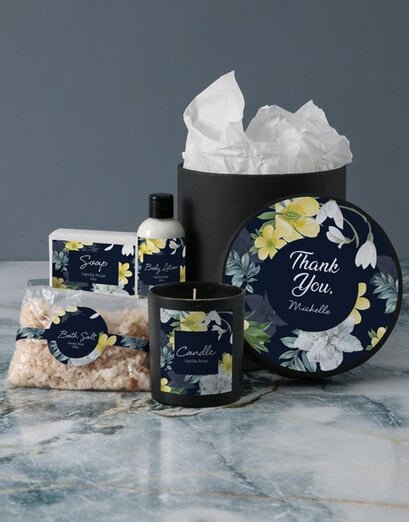 Personalised Yellow Floral Pamper Box - Product image