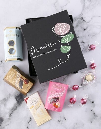 Personalised Lindt Rosy Name Gift Box - Product image