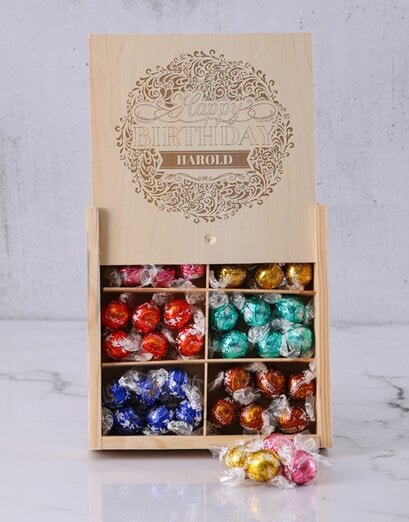 Personalised Birthday Bliss 450g Lindt Box - Product image
