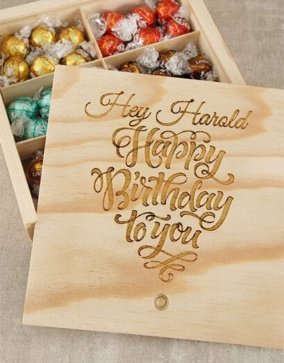 Personalised Birthday Choc Treasure Box - Product image