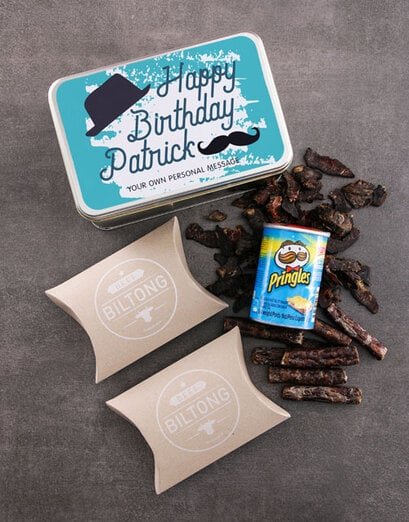 Personalised Birthday Gent Snack Tin - Product image