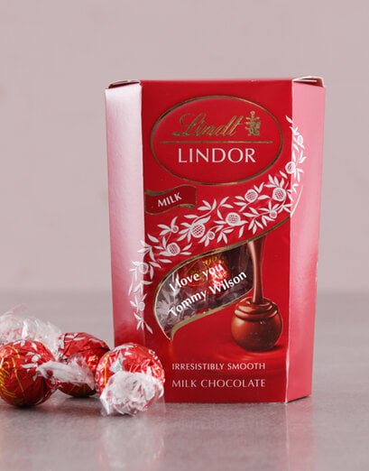 Personalised I Love You Lindt Box