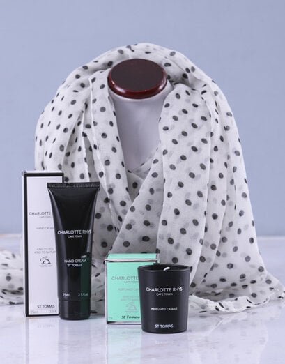 Polka Dot Scarf Gift Set