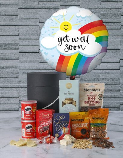 Get Well Snack Attack Balloon Hat Box - Product image