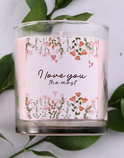 I Love You Vanilla Scented Candle - Product image
