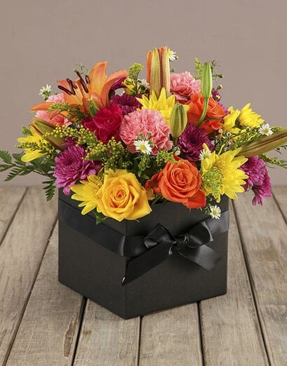 Bright And Brilliant Birthday Box Of Flowers