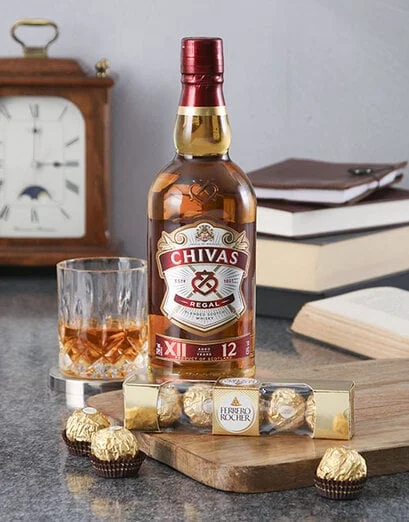 12 Year Chivas Regal and Ferrero Rocher Hamper - Product image