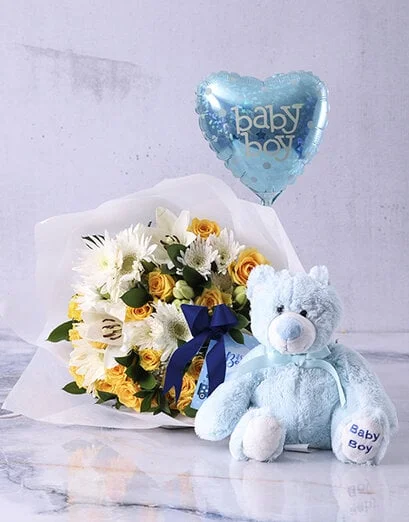 Baby Boy Teddy Bouquet - Product image