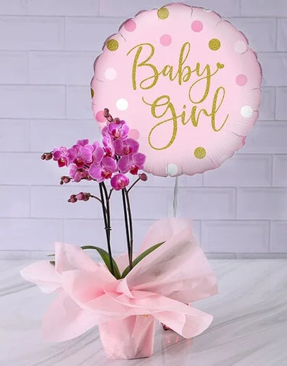 Baby Girl Pink Orchid Giftset - Product image