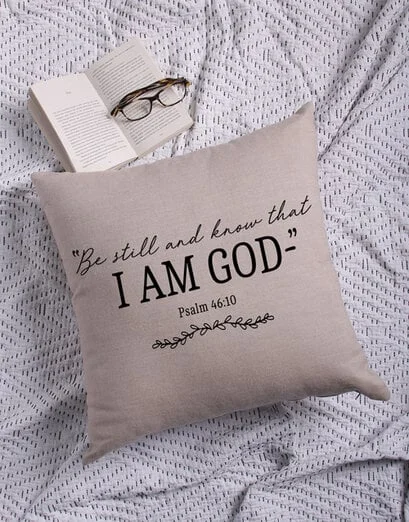Be Still And Know Scatter Cushion - Product image