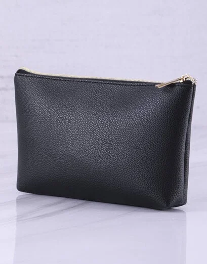 Beautiful Black Pebblestone Soft Pouch - Product image