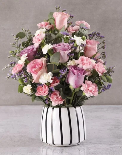 Beautiful Blush Blooms In Pot - Product image