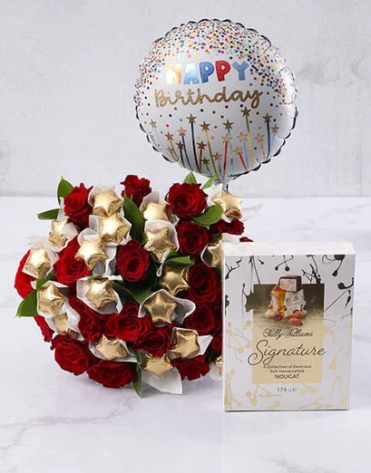 Birthday Wishes Edible Arrangement - Product image