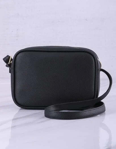 Black Pebblestone Boxy Cross Body Bag - Product image