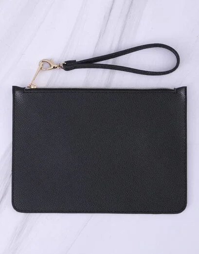 Black Pebblestone Slim Pouch - Product image