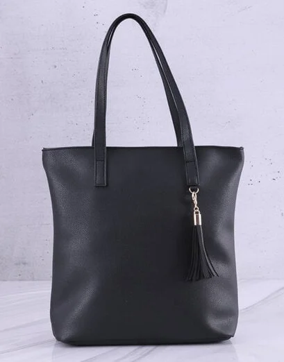 Black Pebblestone Tote Handbag - Product image