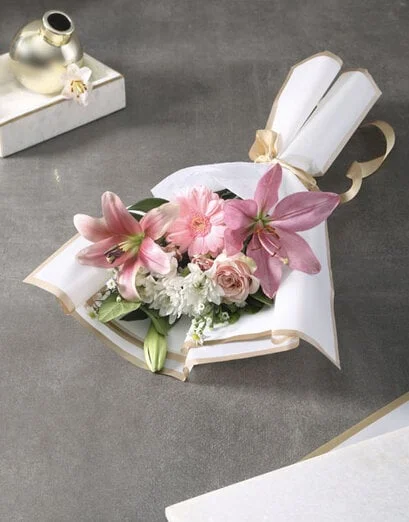 Blush Harmony Pink And White Bouquet - Product image