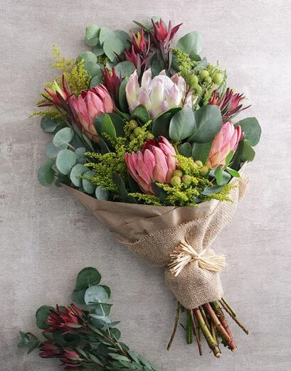 Blushing Pink Protea Bouquet - Product image