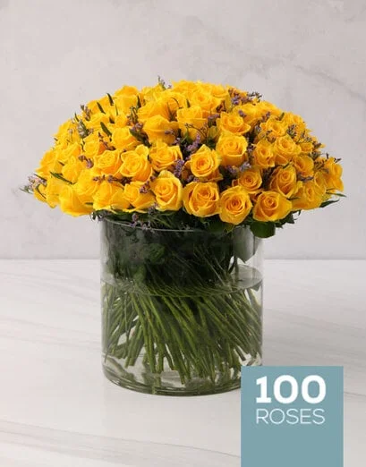 Bountiful And Bright Yellow Roses - Product image