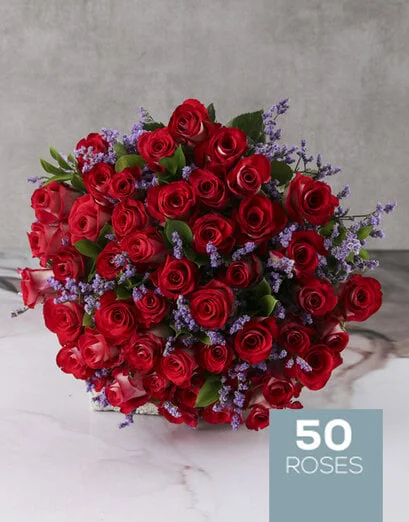Bountiful Roses Wrapped Arrangement - Product image