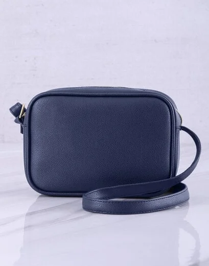 Boxy Navy Cross Body Bag