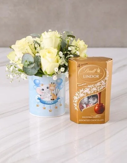 Brilliant Welcome Baby Boy Floral Mug - Product image