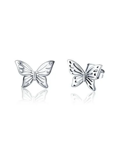 Butterfly Silver Studs - Product image