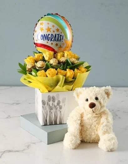 Cheerful Congrats Edible Arrangement - Product image