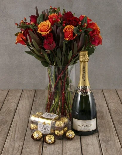 Cherry Brandy Rose Mix with Bubbly - Product image
