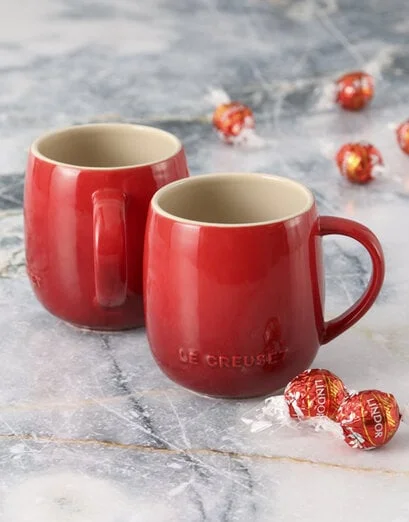 Cherry Le Creuset Mugs and Chocolate - Product image