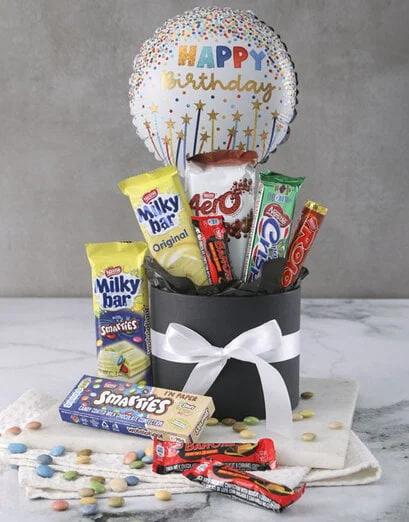 Delicious Birthday Choco Treats Hat Box - Product image