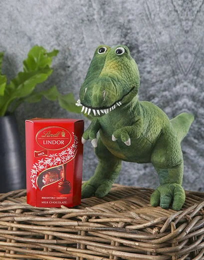 Dinosaur Teddy With Lindt - Product image